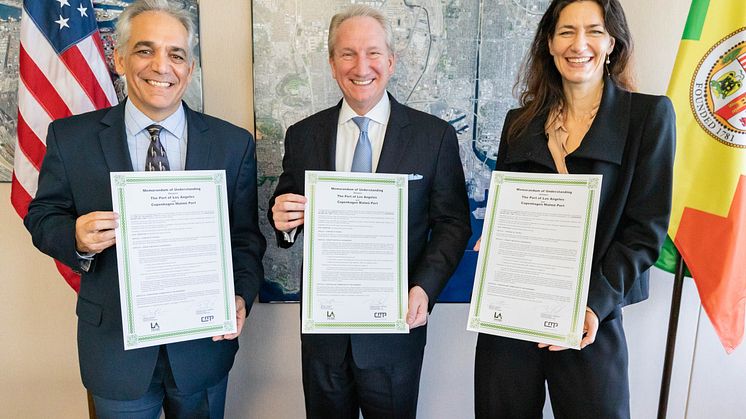 Port of Los Angeles and Copenhagen Malmö Port sign collaborative agreement on sustainability and environment