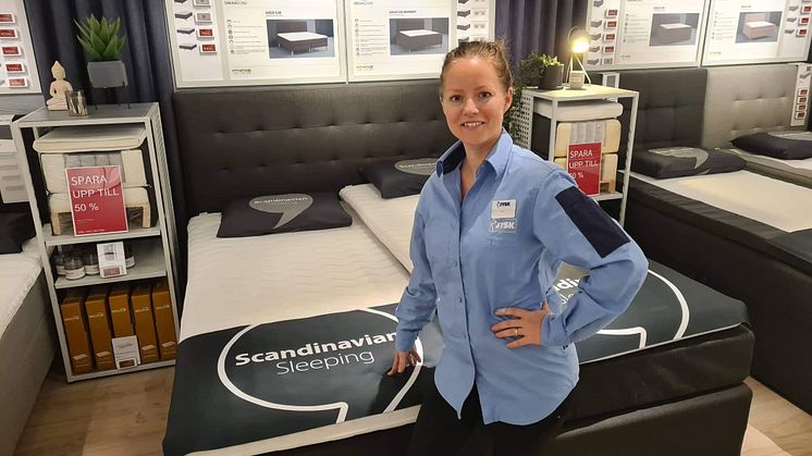 Catrin Mellberg, en förväntansfull butikschef inför nyöppnandet på torsdagen.