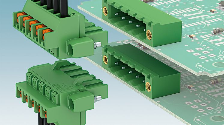 New vertical PCB connectors