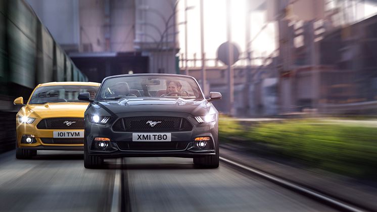 Täysin uusi Ford Mustang kiihtyy nollasta sataan alle viidessä sekunnissa; uutta Mustangia on tilattu Euroopassa jo 2 200 kappaletta