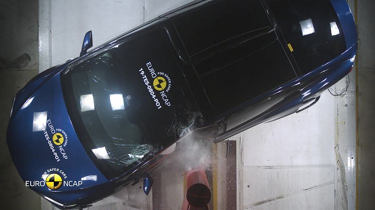 Tesla Model X Euro NCAP testing video December 2019