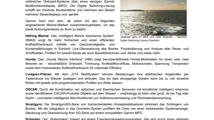 PM Garmin OneHelm Partner 2022