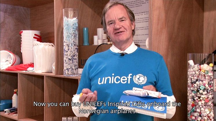 Bjørn Kjos oppfordrer til kjøp av UNICEFs Verdensgaver