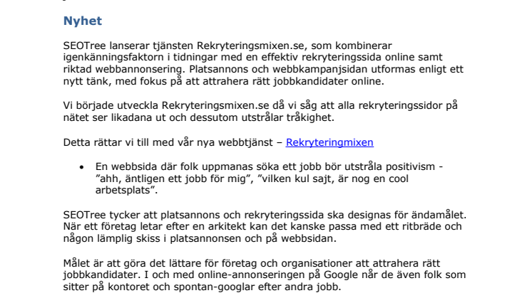 Nå och attrahera rätt jobbkandidater – Rekryteringsmixen