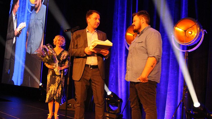 Leder i Norges Bondelag, Lars Petter Bartnes, og kokk Halvar Ellingsen som ble den nye Bondelagskokken 2019-2021. F
