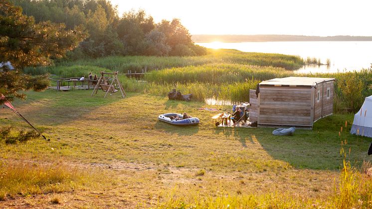 Glamping am Gräbendorfer See - My Molo macht´s möglich. Foto: Lisa Notzke.