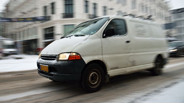 Varebiler særligt eksponeret for uheld om vinteren