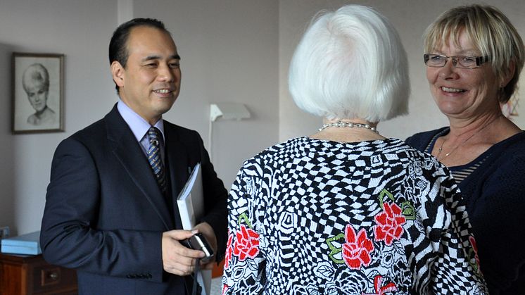 Japansk delegation besökte Kronprinsens gruppboende i Malmö