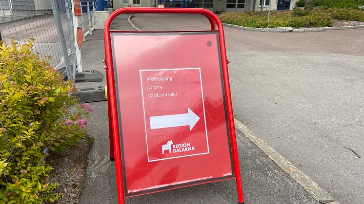 Primärvårdsprovtagningstält_vägvisning