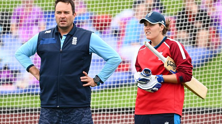 Macdonald with Nat Sciver. Photo: Getty Images