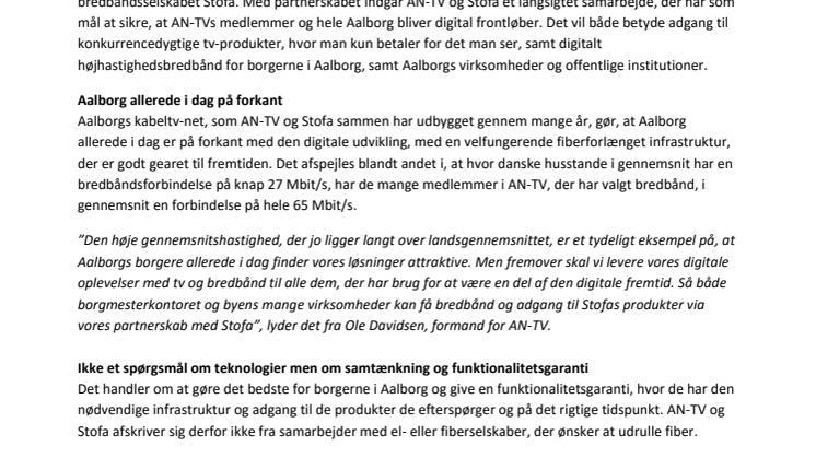 AN-TV og Stofa indgår banebrydende partnerskab