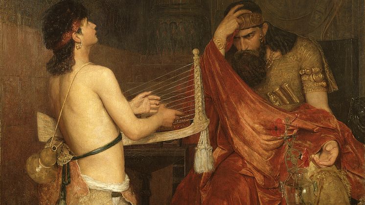 Ernst Josephson, David och Saul, 1878. Olja på duk, 110,5 x 144 cm. Foto: Erik Cornelius/Nationalmuseum.