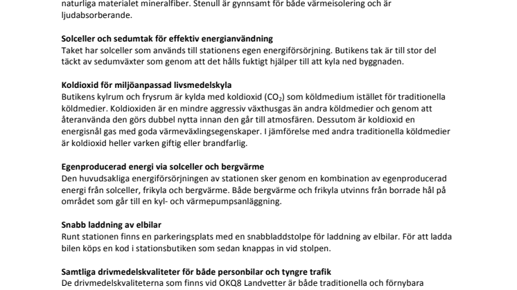 Fakta om OKQ8 Landvetter