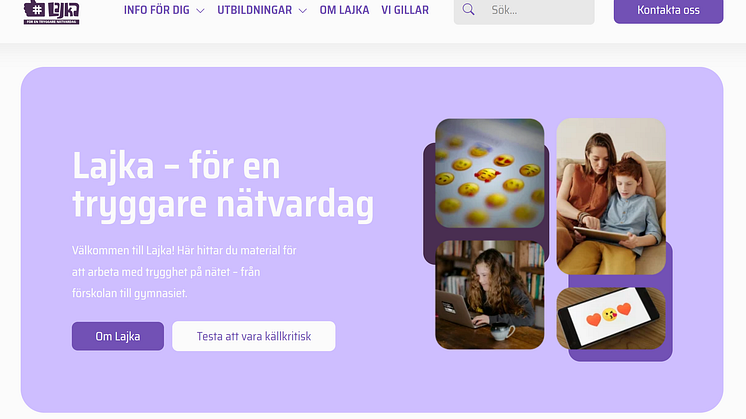  Hälsa och demokrati på nätet i fokus när utbildningssajten Lajka nylanseras 