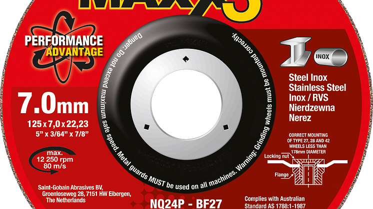 Flexovit Maxx3 Inox - 125mm