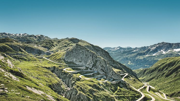 Gotthard Passstraße - Tremola, bei Airolo © Switzerland Tourism/Nico Schaerer