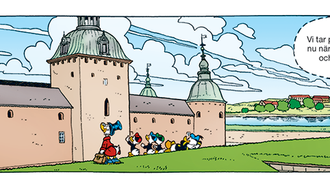 Serieruta ur "Skattjakt i Småland"