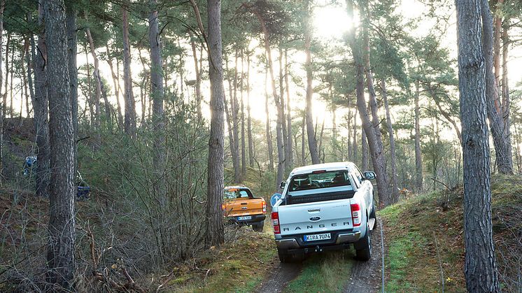 Neste generasjon Ford Ranger pickup med redusert forbruk, dristig design og avanserte teknologier