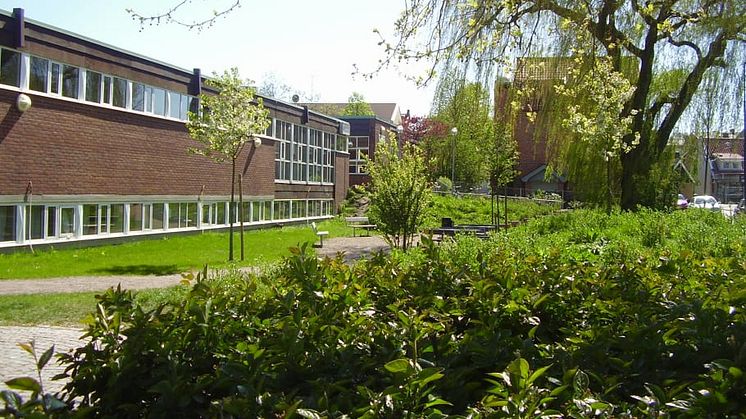 Kirsebergs fritids- och kulturhus på Kronetorpsgatan 1. Här kommer Malmö Stadsteater att spela årets familjeföreställning! Foto: Malmö Stad