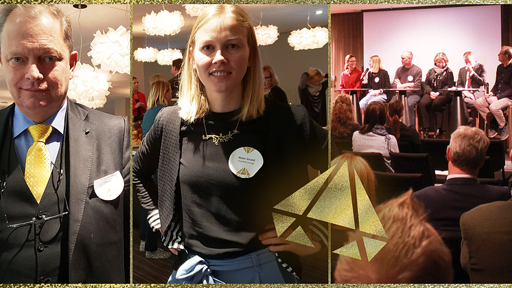 Tomas Kåberg från Chalmers och Malin Strand från Fossilfritt Sverige var två av talarna under norra Sveriges största energikonferens Förädla världen i Norrbotten. Foto: Ingrid Fridesjö