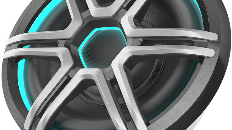 FusionApolloSubwoofer_10inch_SportsGray_FrontLeft_Cyan.png