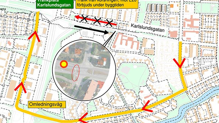 Farthinder byggs på Karlslundsgatan och Hedgatan