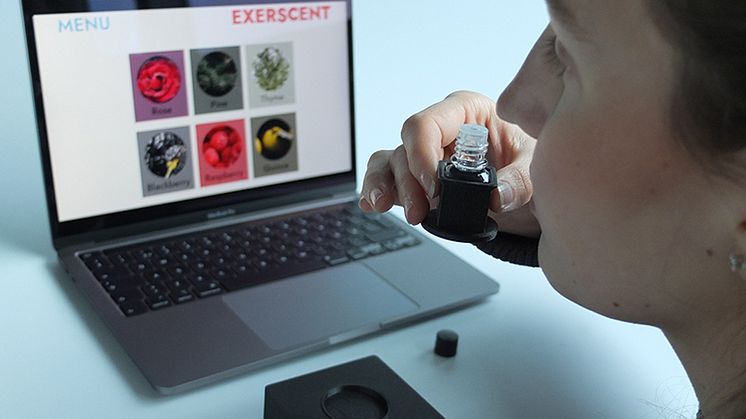 Genom Exerscent är det möjligt att luktträna hemma på ett enkelt sätt – samtidigt som utvecklingen kan följas av vårdpersonal eller forskare.