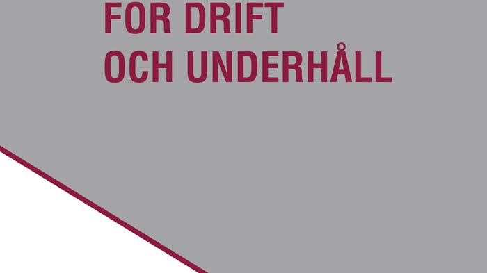 Branschgemensam standard för upphandling av drift- och underhållsinstruktioner
