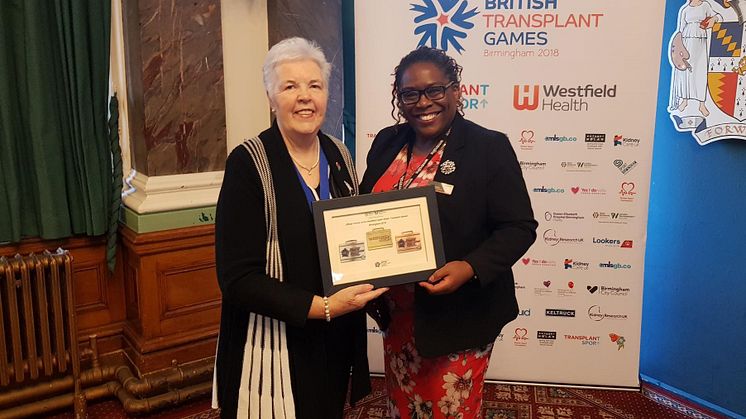 Honorary Alderman Mrs Anne Underwood and Brenda Lawrence from West Midlands Railway