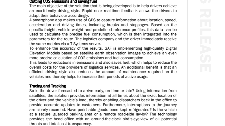 GAF AG: Putting the Space into Logistics