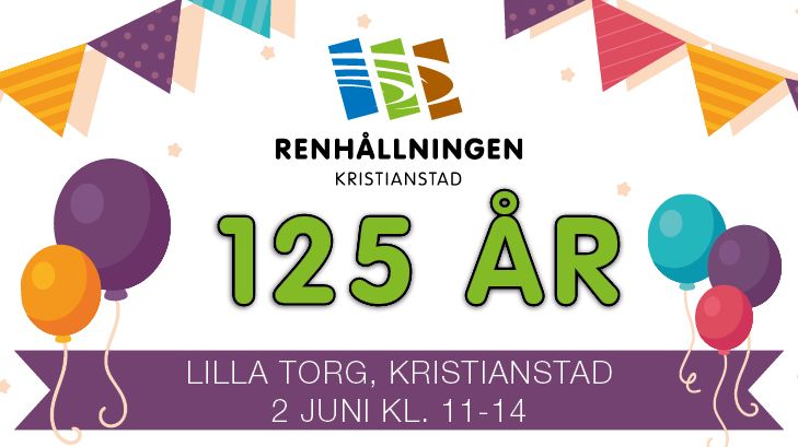 Renhållningen Kristianstad firar 125 år!