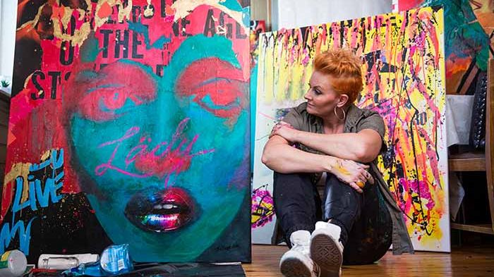 Fru Bugge er ein av kunstnarane som vil vise kva urban kunst kan romme på Bikubekveld under Oslo Kulturnatt.
