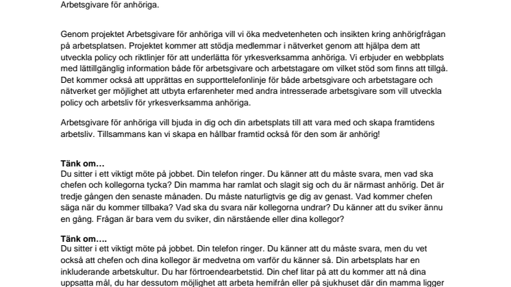 Alla vinner på ett hållbart arbetsliv