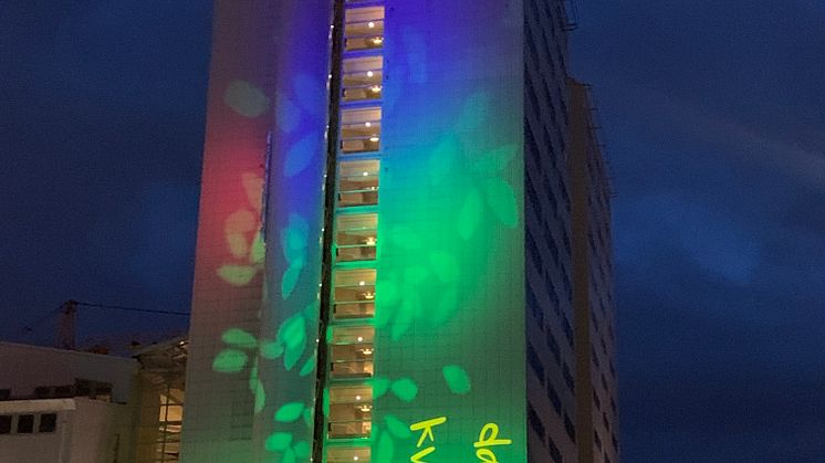 Värtahamnens ljusinstallation