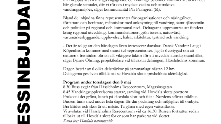 Välkommen till Walk & Talk på Hovdala!