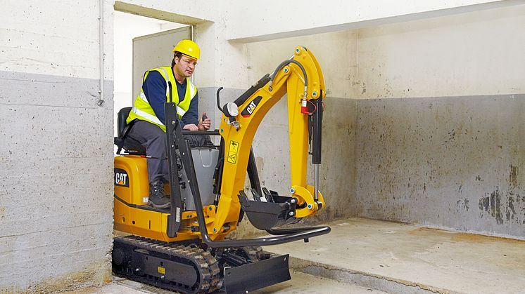 Cat 300.9D minigrävare i trånga utrymmen