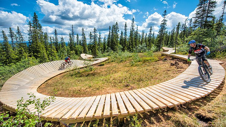 Trysil vil blant annet utvide sitt heisbaserte tilbud når de fortsetter investeringene i stisykling. Foto: Hans Martin Nysæter
