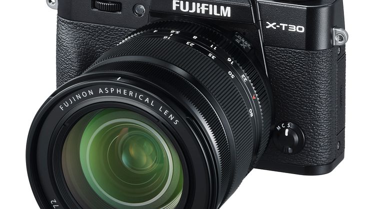X-T30 Black Left with XF16-80mm