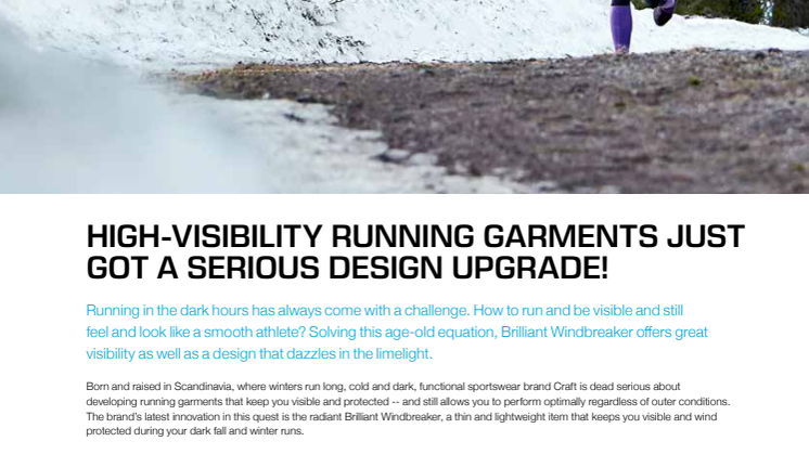 High-visibility running garments just got a serious design upgrade!