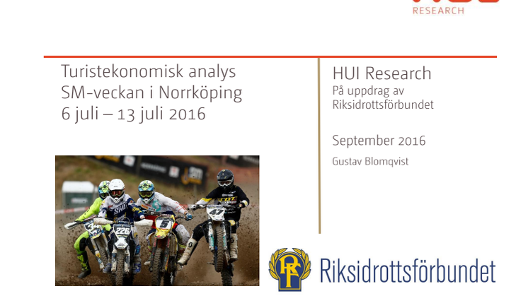 Rapport SM-veckan Norrköping 2016