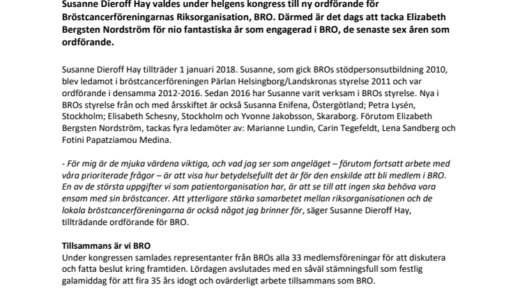 Ny uppställning, samma uppdrag: att utrota bröstcancer