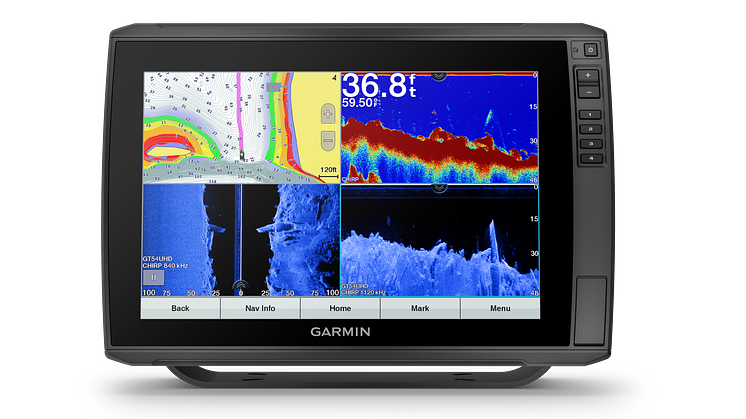 Uusissa Garmin® ECHOMAP Ultra -sarjan laitteissa on aiempaa suurempi ja kirkkaampi näyttö sekä sisäinen Panoptix LiveScope -tuki