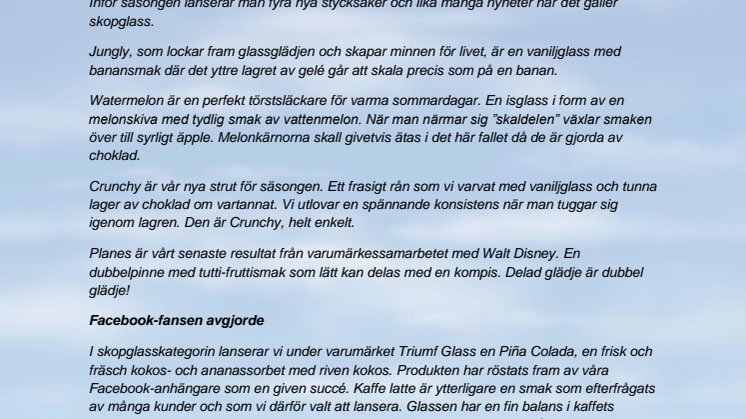 Säsongens glassnyheter är här!
