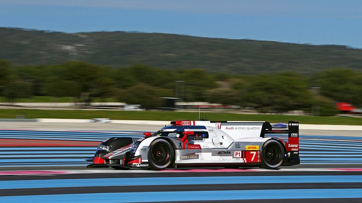 Audi R18 e-tron quattro #7 (Audi Sport Team Joest), Marcel Fässler, André Lotterer, Benoît Tréluyer