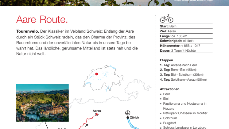 Fact Sheet Top Cycling Tour Aare
