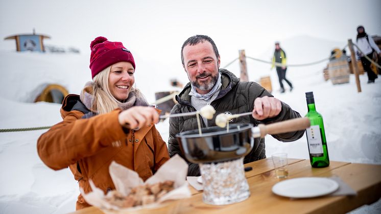 Gornergrat Iglu-Fondue, Wallis ©Gornergrat Bahn