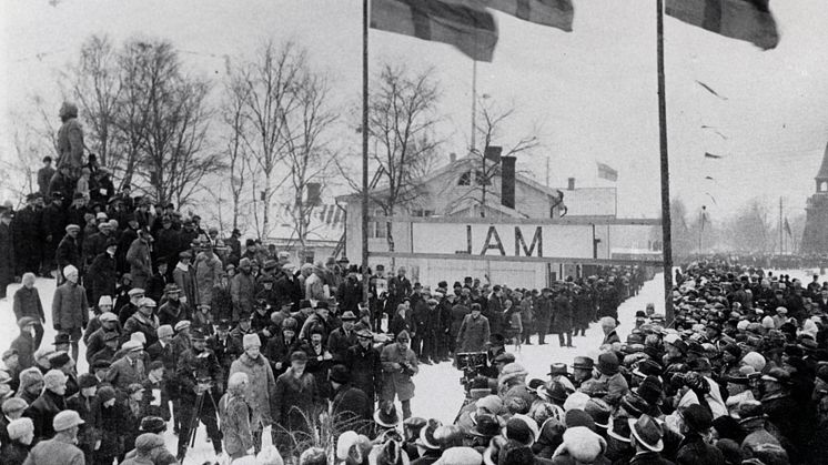 Bild från Vasaloppsmålet 1922