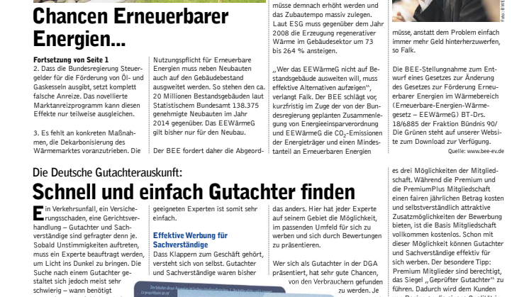 Submissions-Anzeiger vom 24. Februar 2016