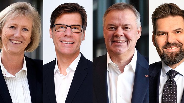 F.v.: Heidi Skaaret, Steinar Bjørke, Odd Arild Grefstad og Steinar Nielsen.  