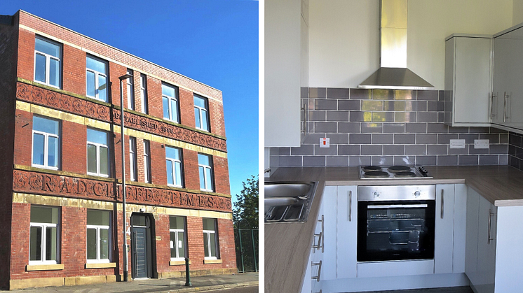 ​Derelict Radcliffe centre building now providing affordable homes